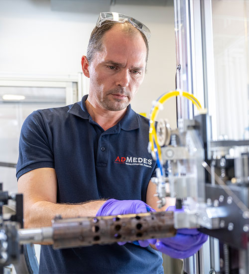 Man during process winding